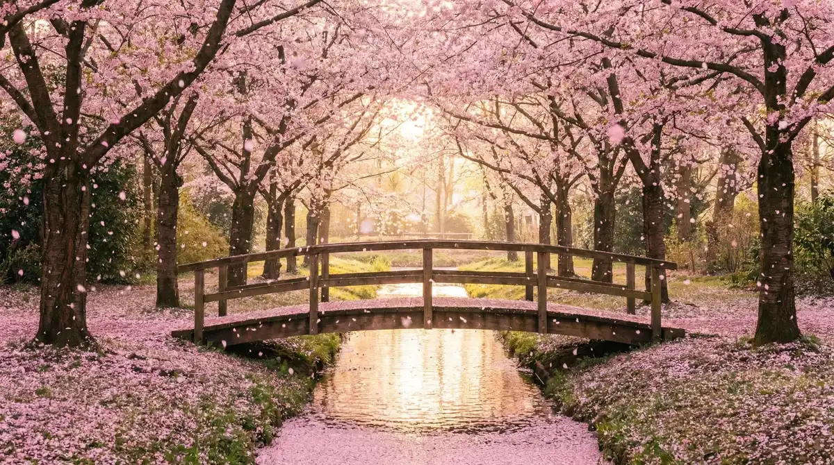 樱花桥畔 - 童颜美女国语版全集 唯美风景
